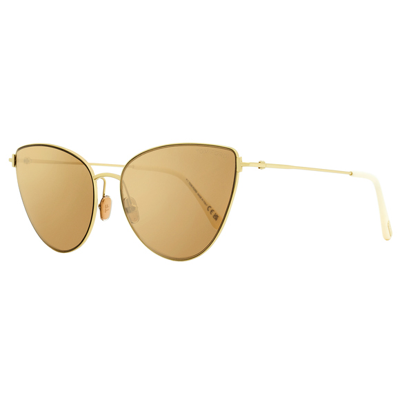 Tom Ford Accessories - Tom Ford Cat Eye Sunglasses TF1005 Anais-02 32G Gold/Ivory 62mm FT01005